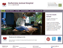 Tablet Screenshot of harborviewanimalhospital.com